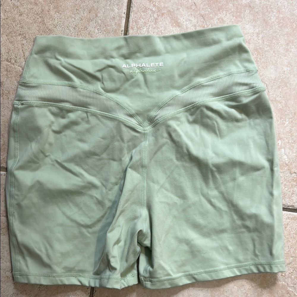 Alphalete Women's Green Performance Shorts